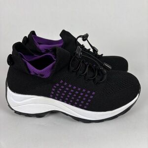 Comfort Wear Shoes, Black Purple size 39 Women 8.5 / Men 6.5